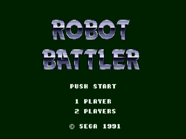 Robot Battler (SegaNet) Title Screen